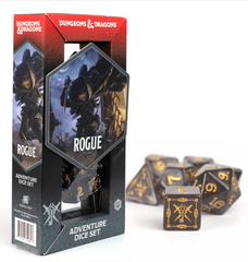 Dungeons & Dragons Adventure Dice - Rogue: Black | Sirius Dice